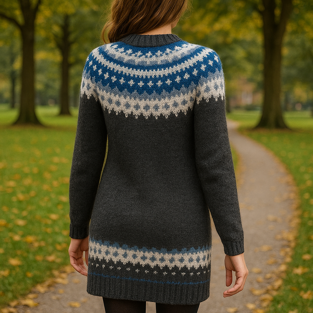 Annika | Damen Winter Strickpullover Kleid