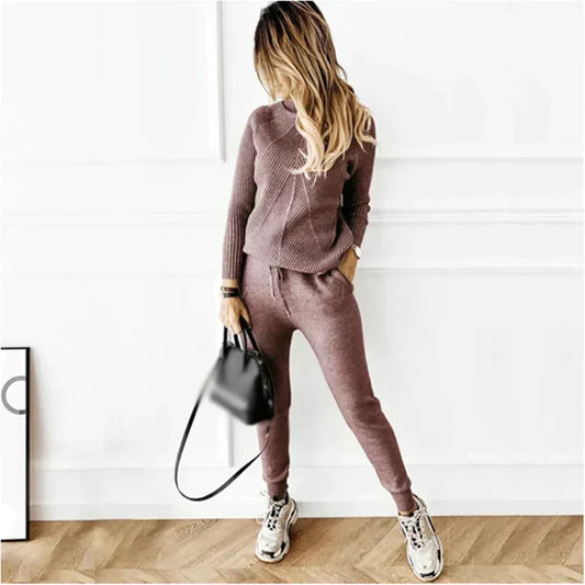 Helga | Damen Rollkragen Rippstrick Pullover