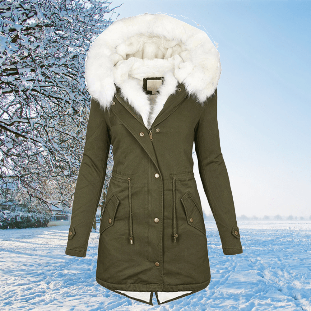 Claudia | Damen Winterparka mit Fellfutter