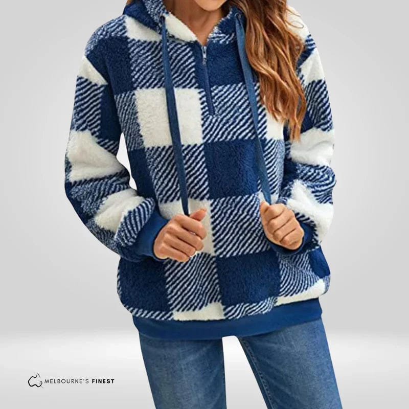 Nicole | Warmer Fleece-Hoodie für Damen mit Reißverschluss