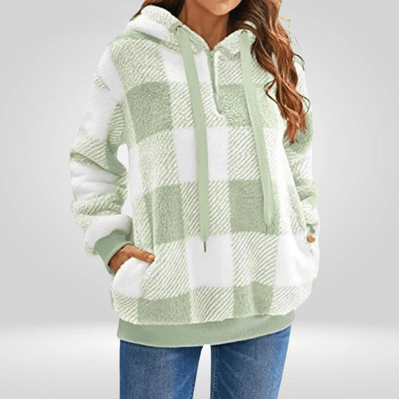 Nicole | Warmer Fleece-Hoodie für Damen mit Reißverschluss