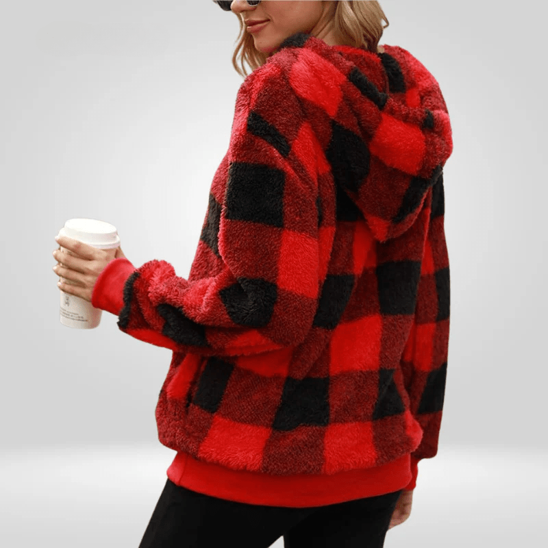 Nicole | Warmer Fleece-Hoodie für Damen mit Reißverschluss