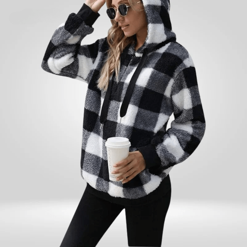 Nicole | Warmer Fleece-Hoodie für Damen mit Reißverschluss