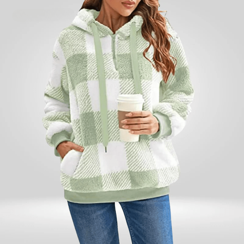 Nicole | Warmer Fleece-Hoodie für Damen mit Reißverschluss
