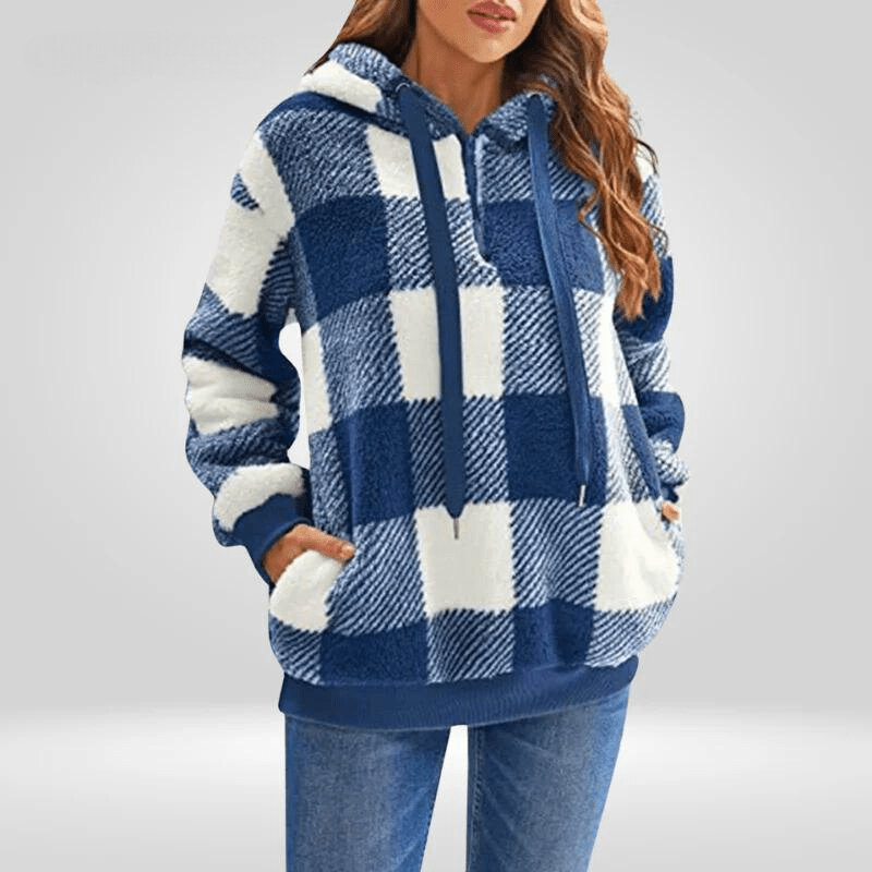Nicole | Warmer Fleece-Hoodie für Damen mit Reißverschluss