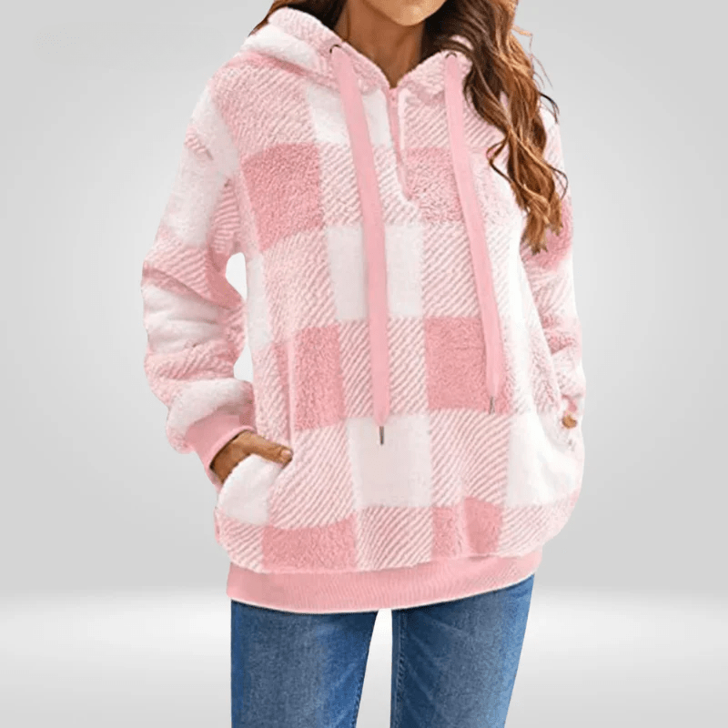 Nicole | Warmer Fleece-Hoodie für Damen mit Reißverschluss