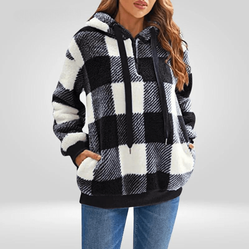 Nicole | Warmer Fleece-Hoodie für Damen mit Reißverschluss