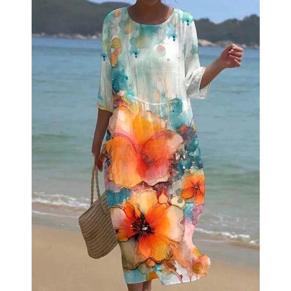 Elfriede | Stylisches Freizeitkleid mit Blumenmuster