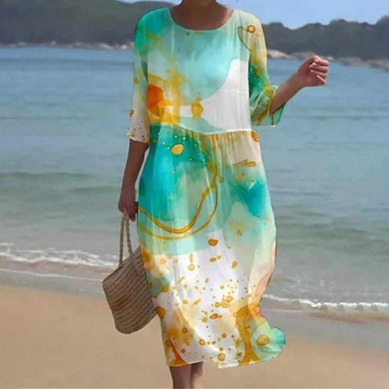 Elfriede | Stylisches Freizeitkleid mit Blumenmuster