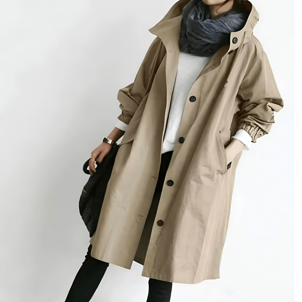 Elisa | Lässiger Trenchcoat in Midilänge