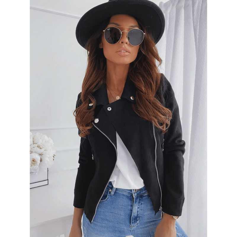 Renate | Damen-Freizeitjacke mit Reißverschluss und Zipper-Details