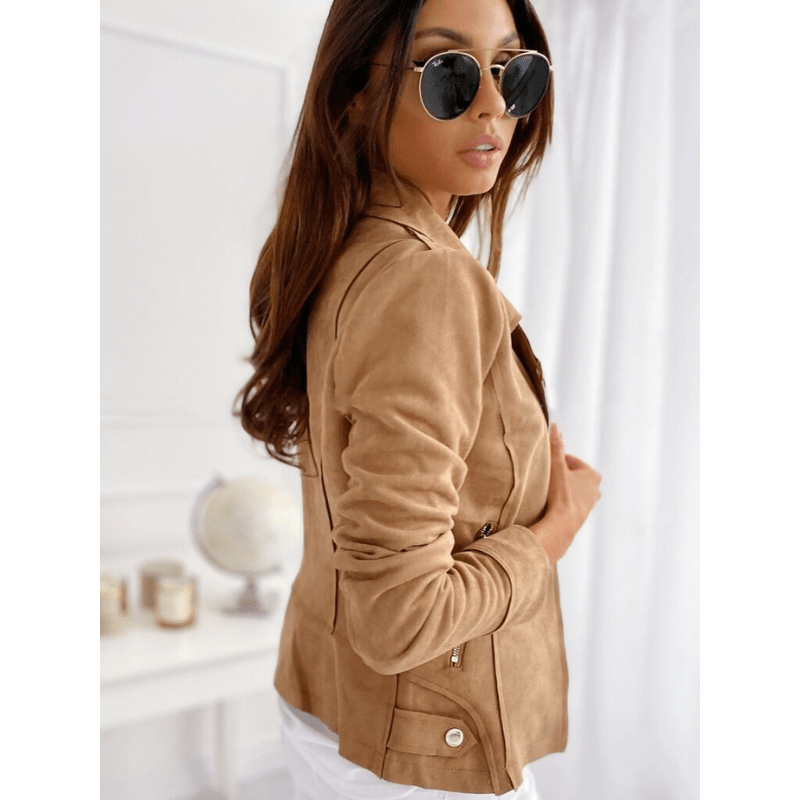 Renate | Damen-Freizeitjacke mit Reißverschluss und Zipper-Details
