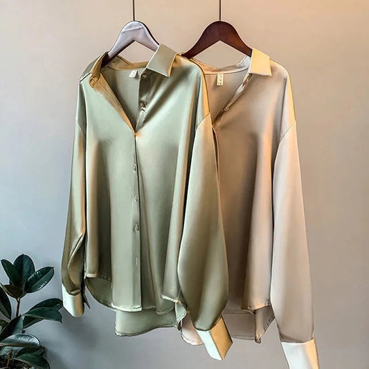 Silcia | Elegante Satinbluse