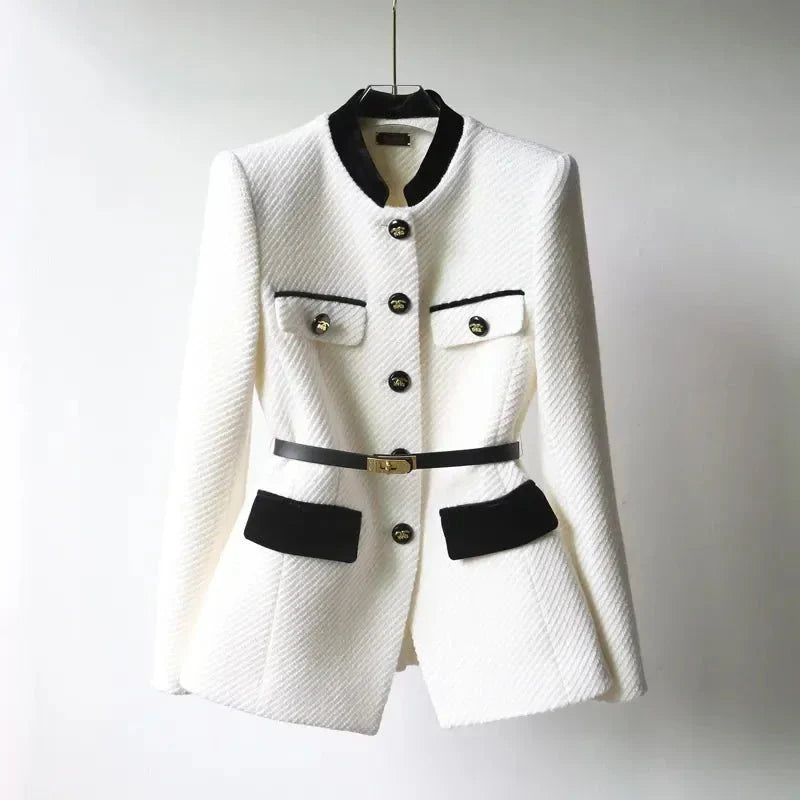 Helga | Damen Winterjacke mit Gürtel und Taschen