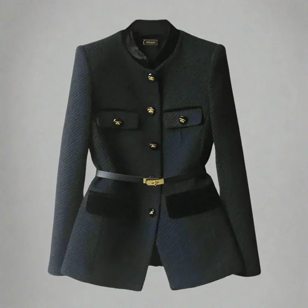Helga | Damen Winterjacke mit Gürtel und Taschen
