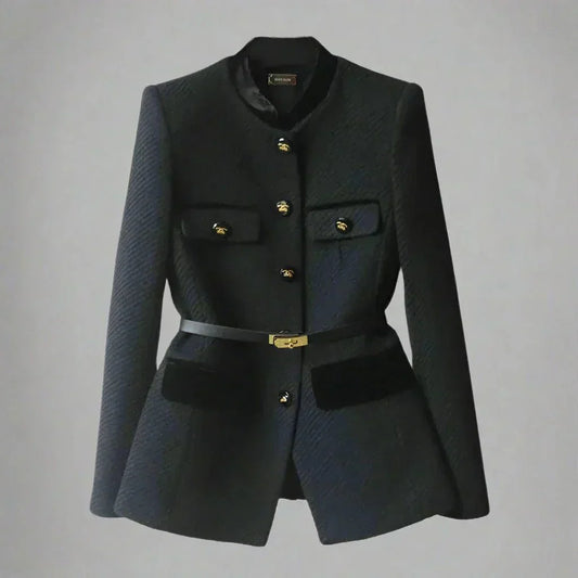Helga | Damen Winterjacke mit Gürtel und Taschen