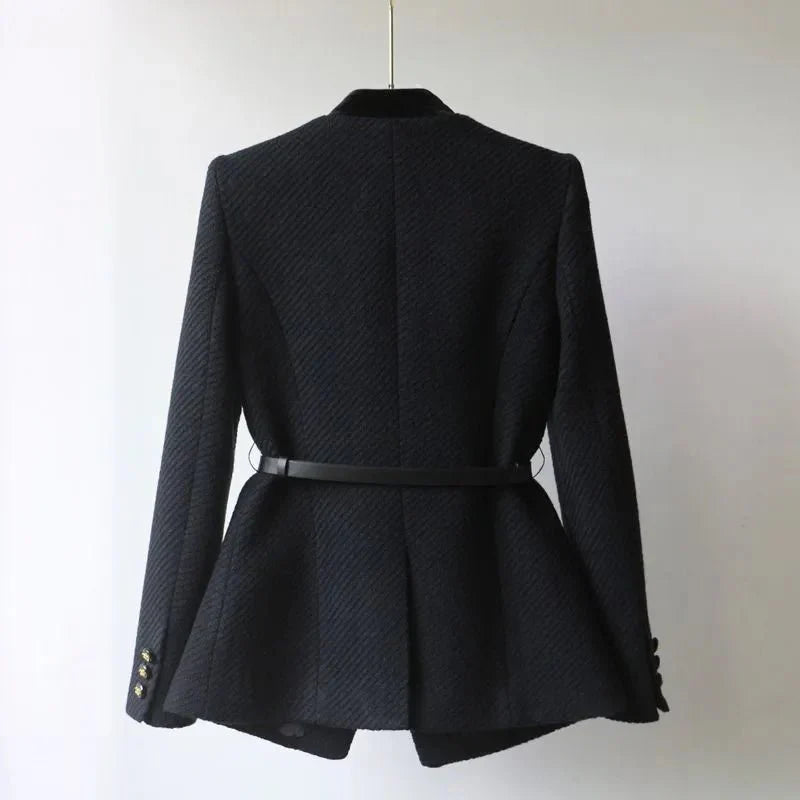 Helga | Damen Winterjacke mit Gürtel und Taschen