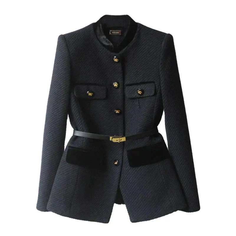 Helga | Damen Winterjacke mit Gürtel und Taschen