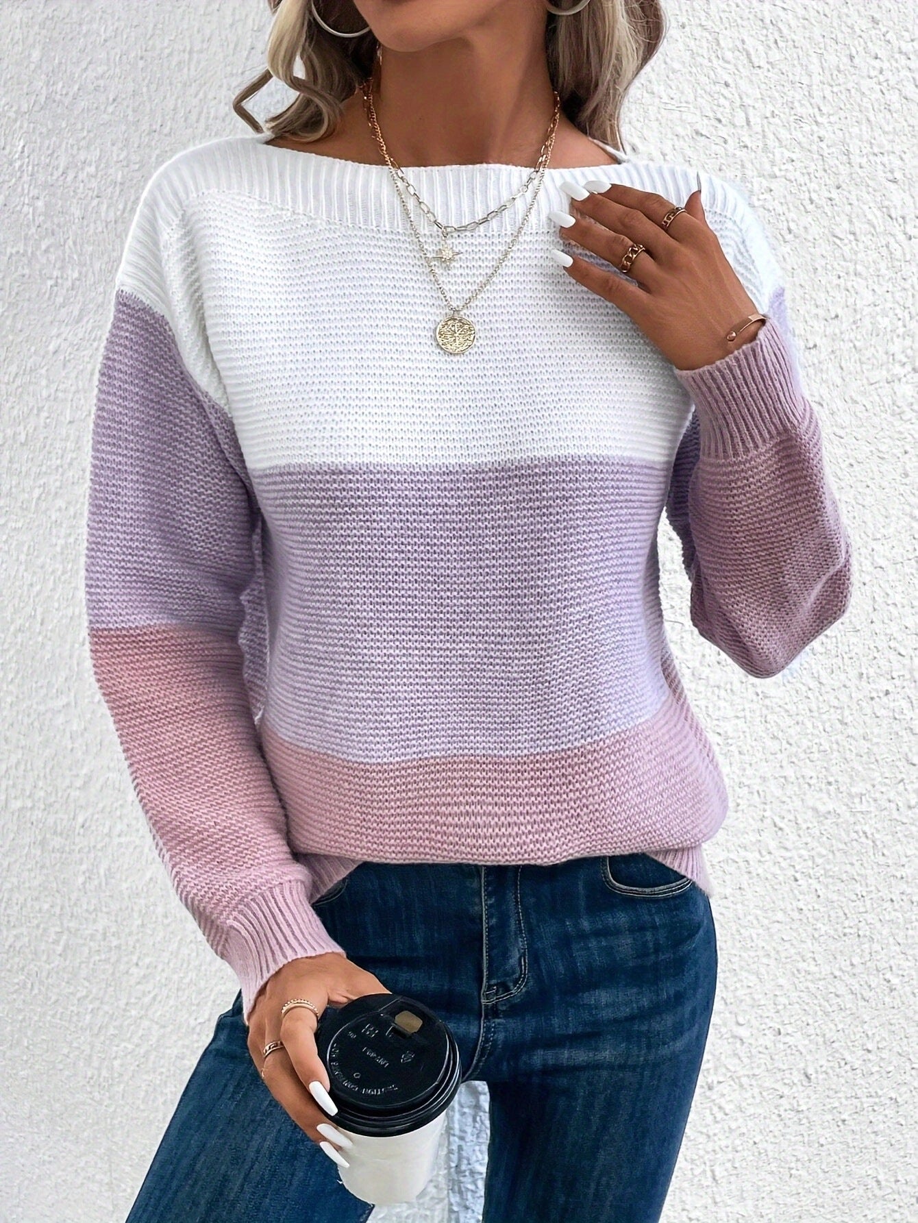Lena | Stilvoller Damen Strickpullover mit langen Ärmeln