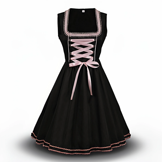 Franziska | Damen Bayerisches Dirndlkleid mit Eleganter Spitzenverzierung