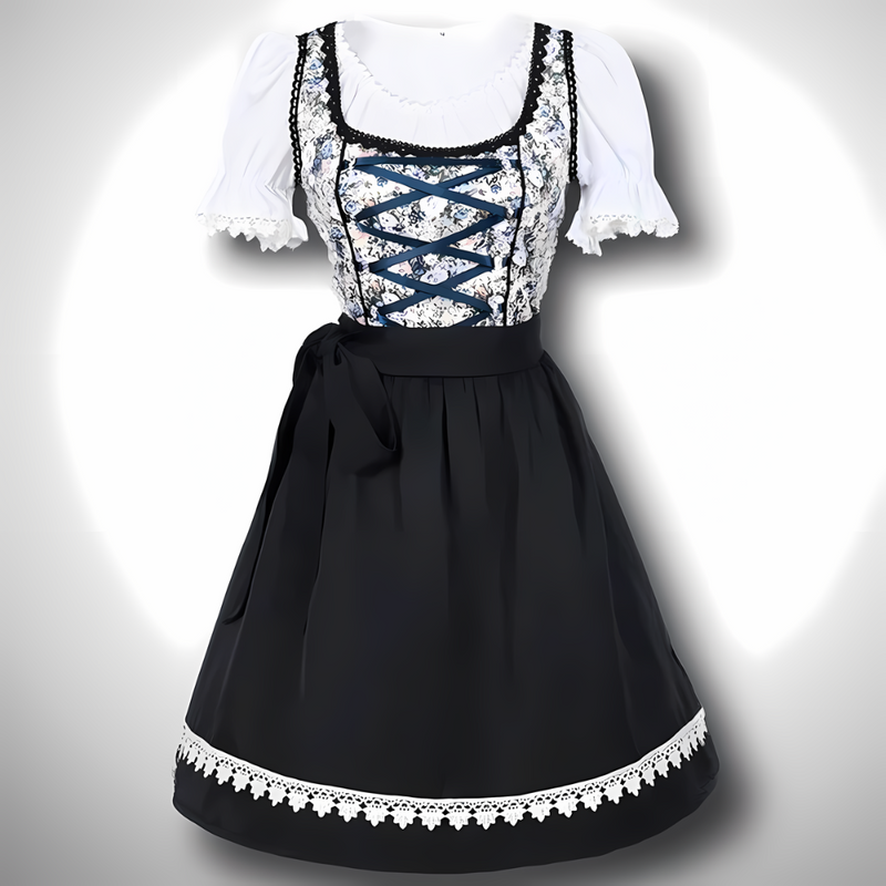 Gabriela | Damen Herbst Traditionelles Dirndlkleid mit Schürze
