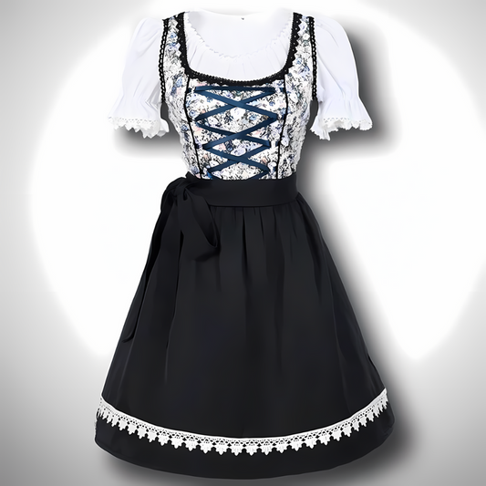 Gabriela | Damen Herbst Traditionelles Dirndlkleid mit Schürze
