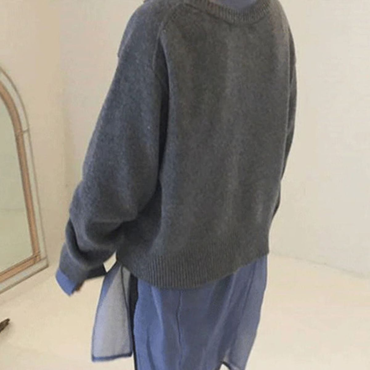 Andrea | Damen Winter Geknöpfter Cardigan-Pullover