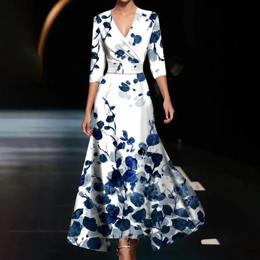Edith | Stylisches Elegantes Kleid mit Print