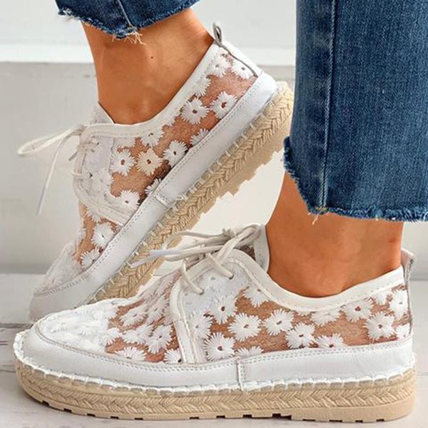 Rita | Luftige Schuhe mit Blumendesign
