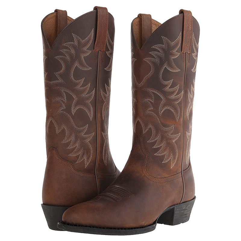 Verena | Elegante schwarze Cowboystiefel