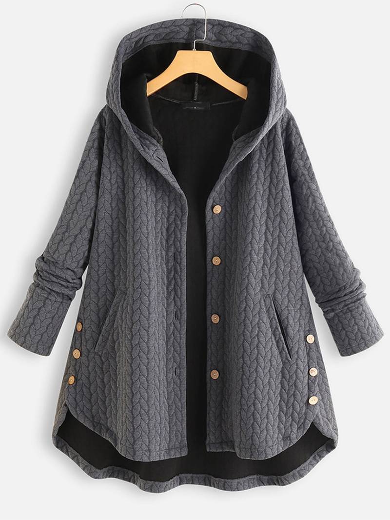 Sandra | Warme Freizeitjacke mit Knöpfen