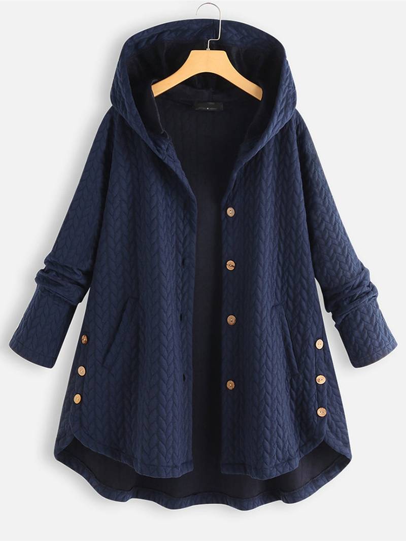 Sandra | Warme Freizeitjacke mit Knöpfen