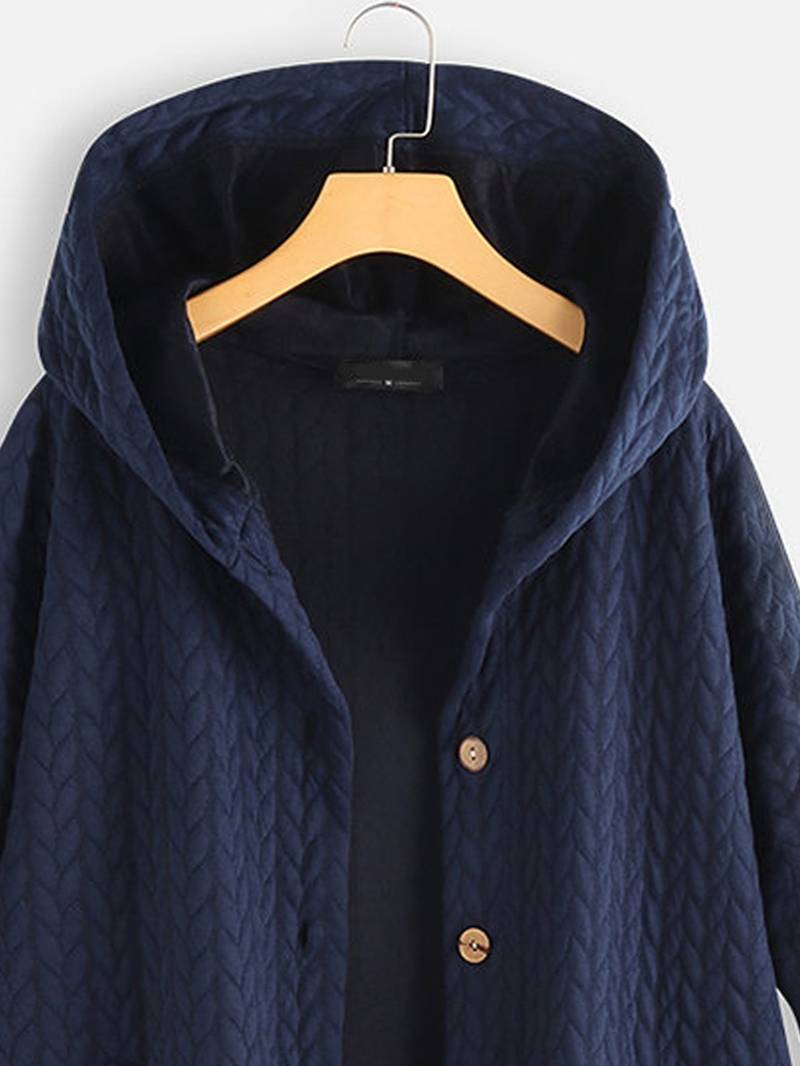 Sandra | Warme Freizeitjacke mit Knöpfen