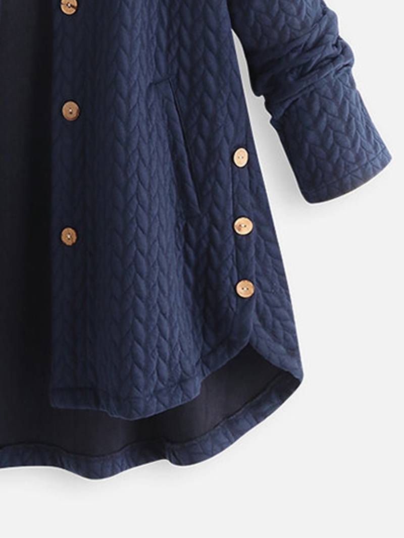 Sandra | Warme Freizeitjacke mit Knöpfen