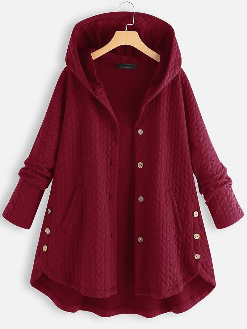 Sandra | Warme Freizeitjacke mit Knöpfen