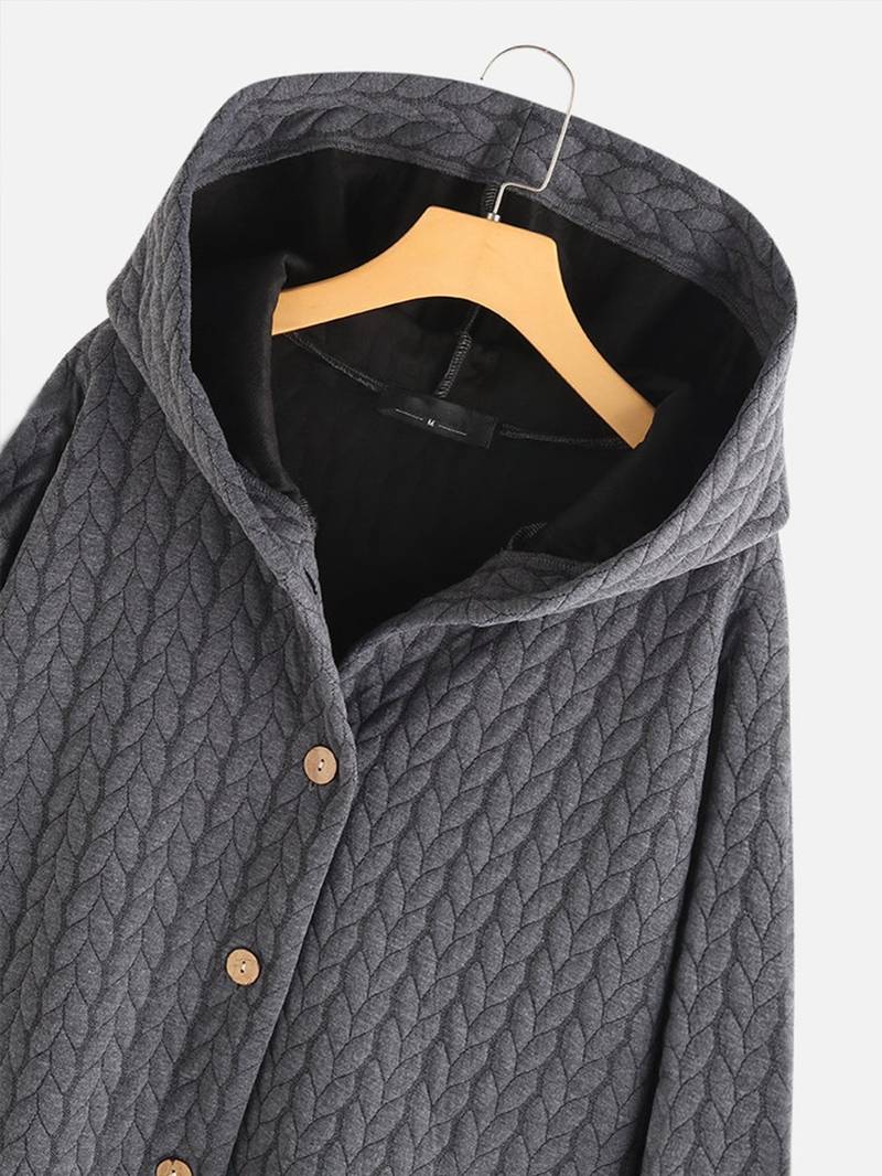 Sandra | Warme Freizeitjacke mit Knöpfen