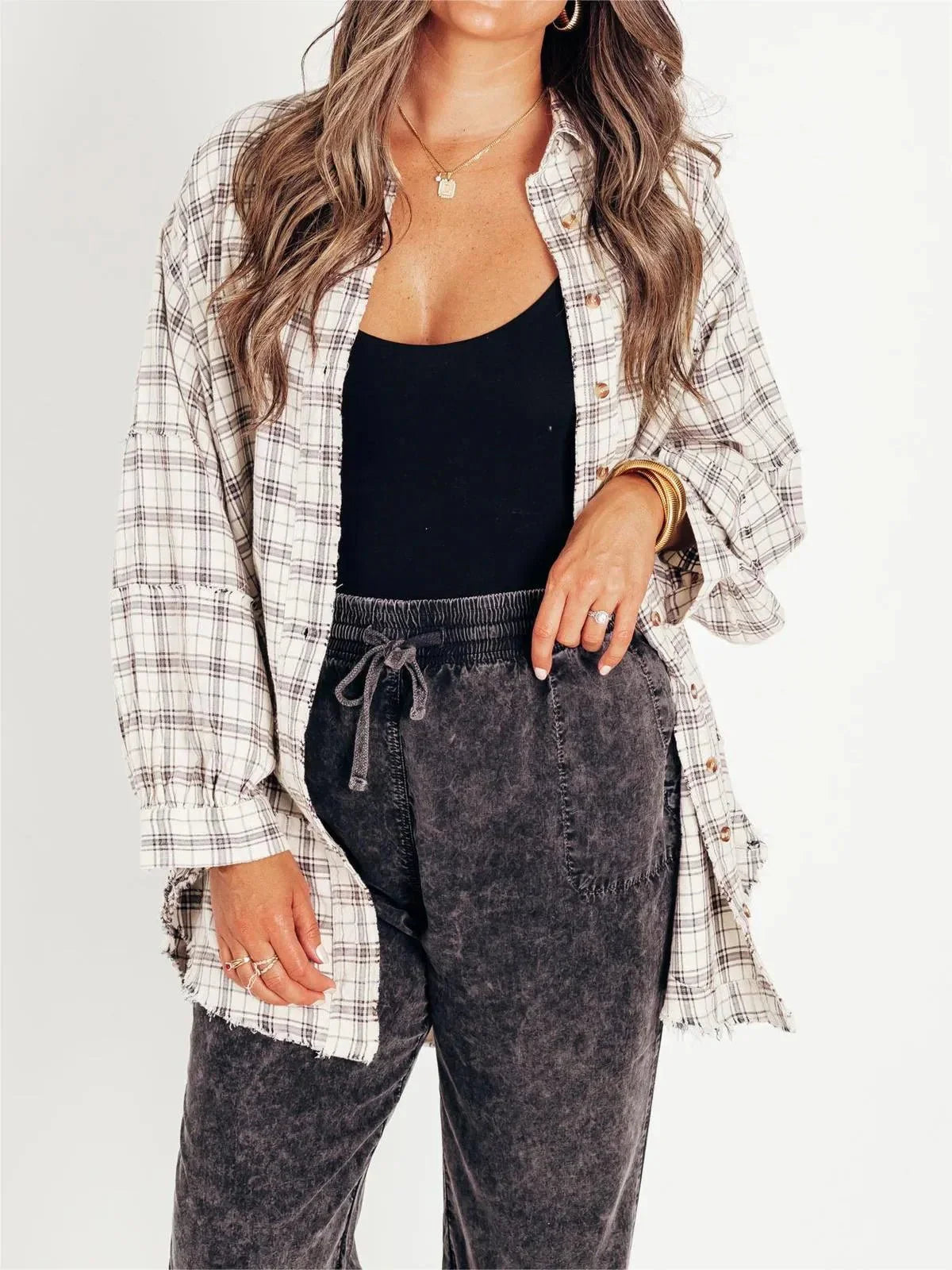 Dorothea | Lässiges Oversize Hemd mit Taschen