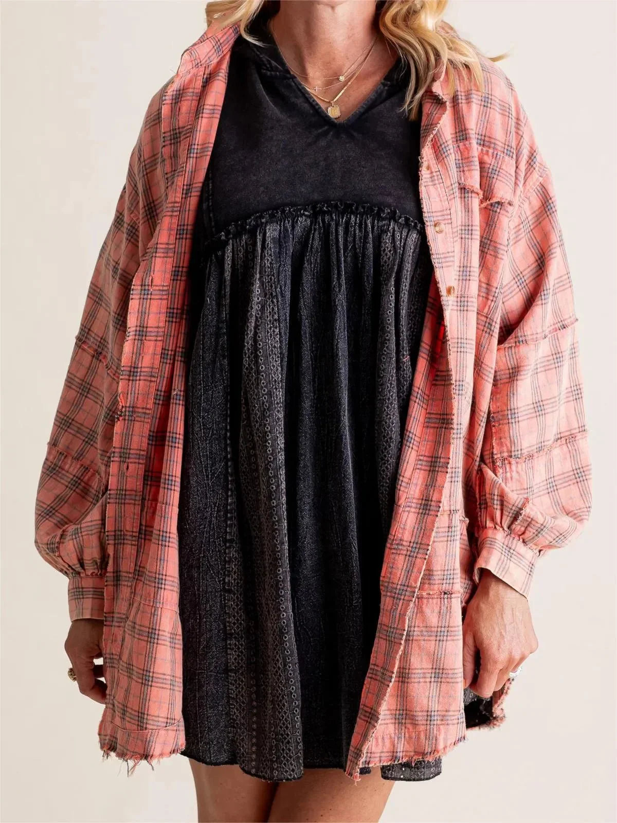 Dorothea | Lässiges Oversize Hemd mit Taschen