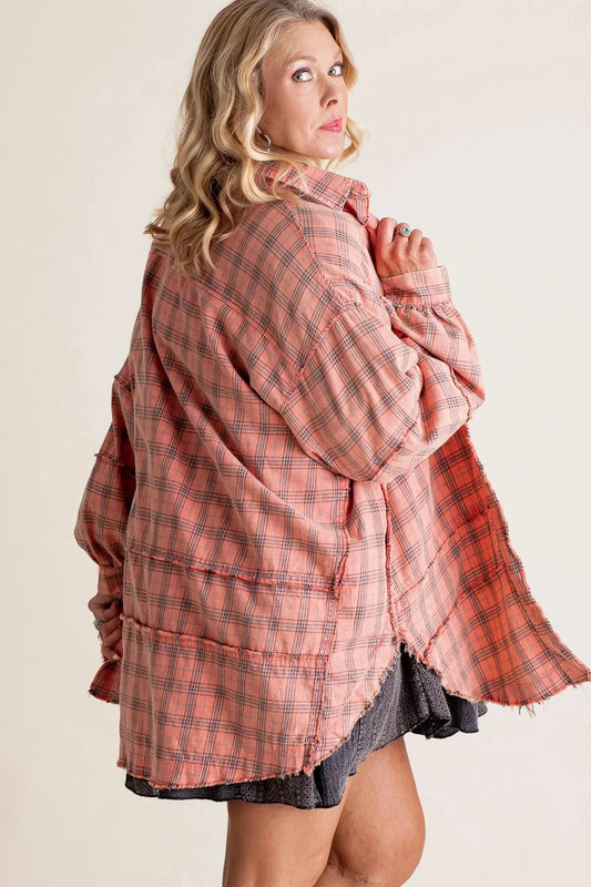 Dorothea | Lässiges Oversize Hemd mit Taschen