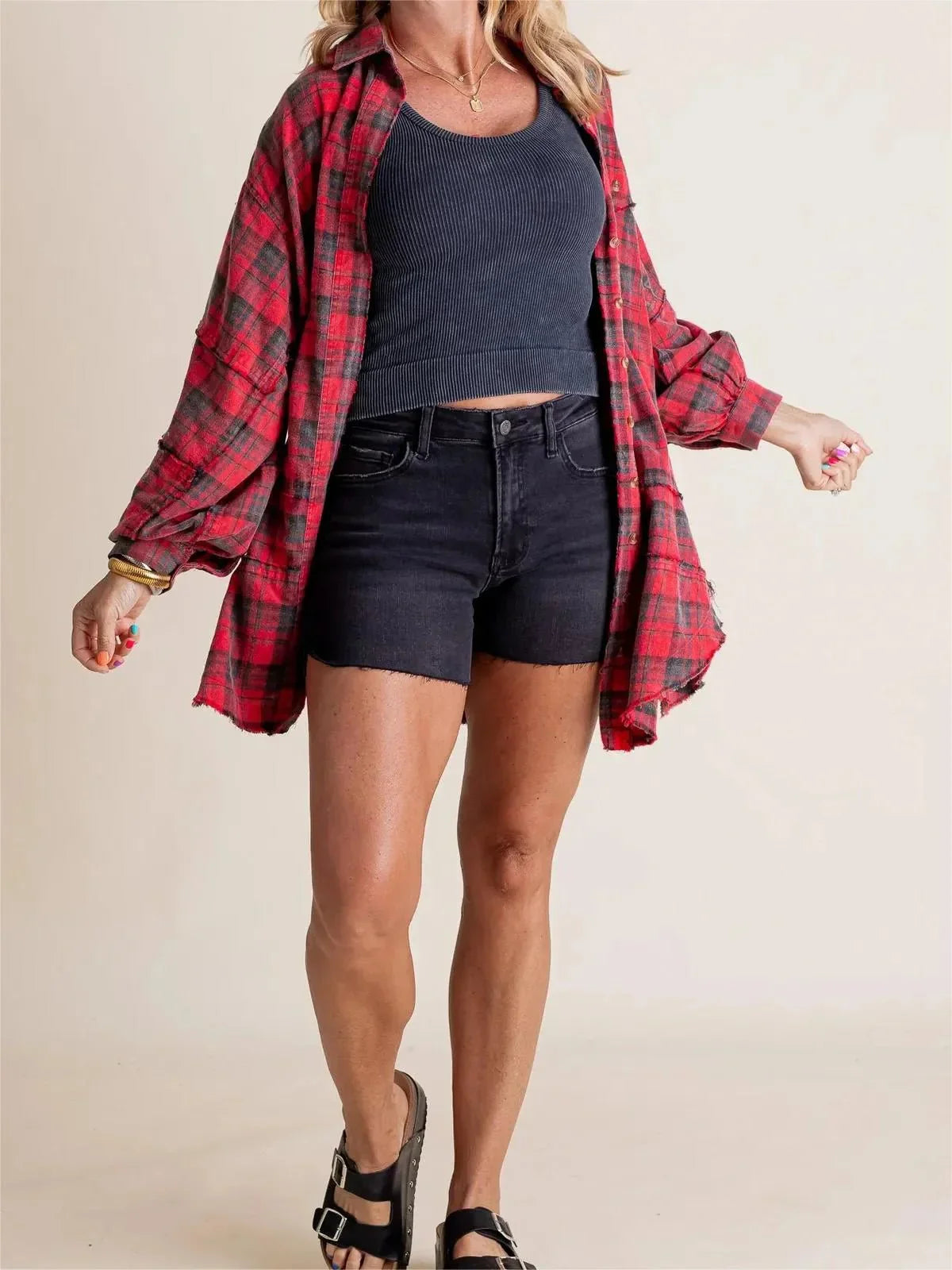 Dorothea | Lässiges Oversize Hemd mit Taschen
