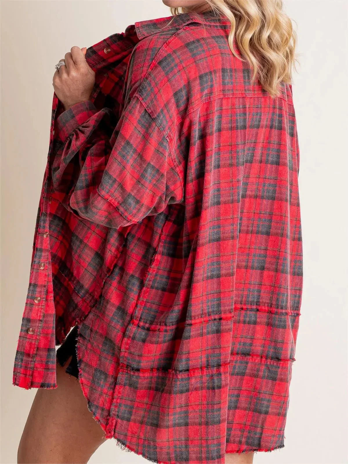 Dorothea | Lässiges Oversize Hemd mit Taschen