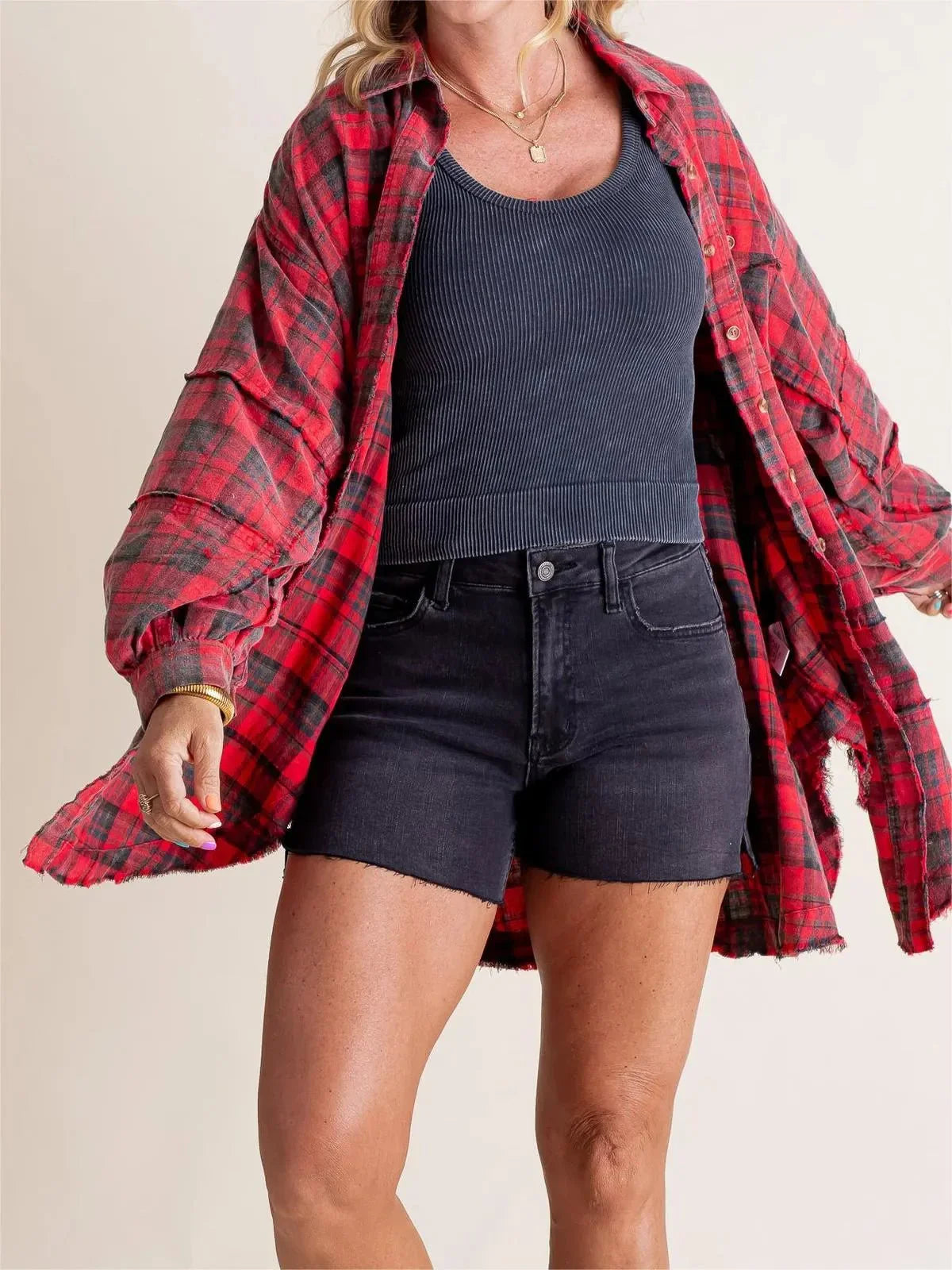 Dorothea | Lässiges Oversize Hemd mit Taschen