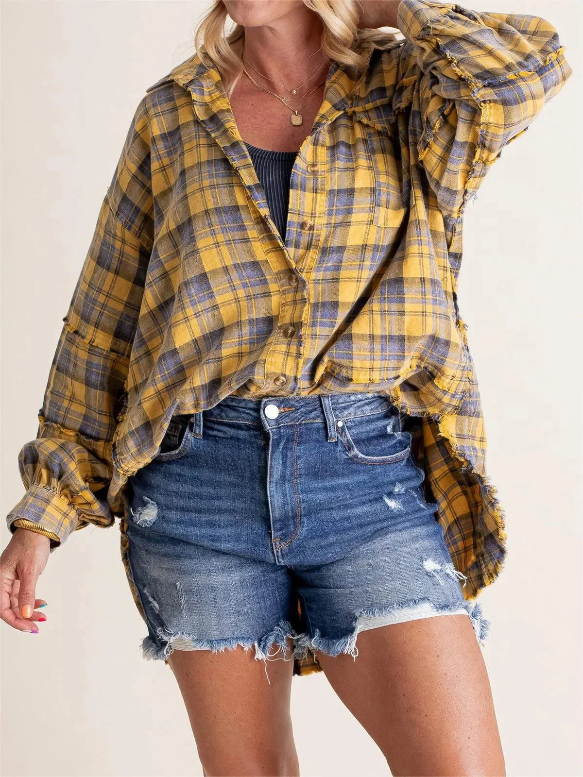 Dorothea | Lässiges Oversize Hemd mit Taschen