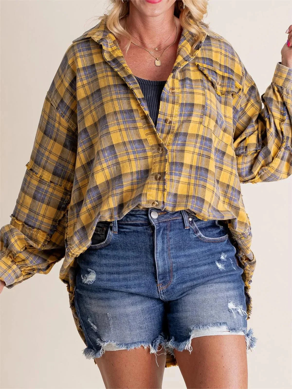 Dorothea | Lässiges Oversize Hemd mit Taschen